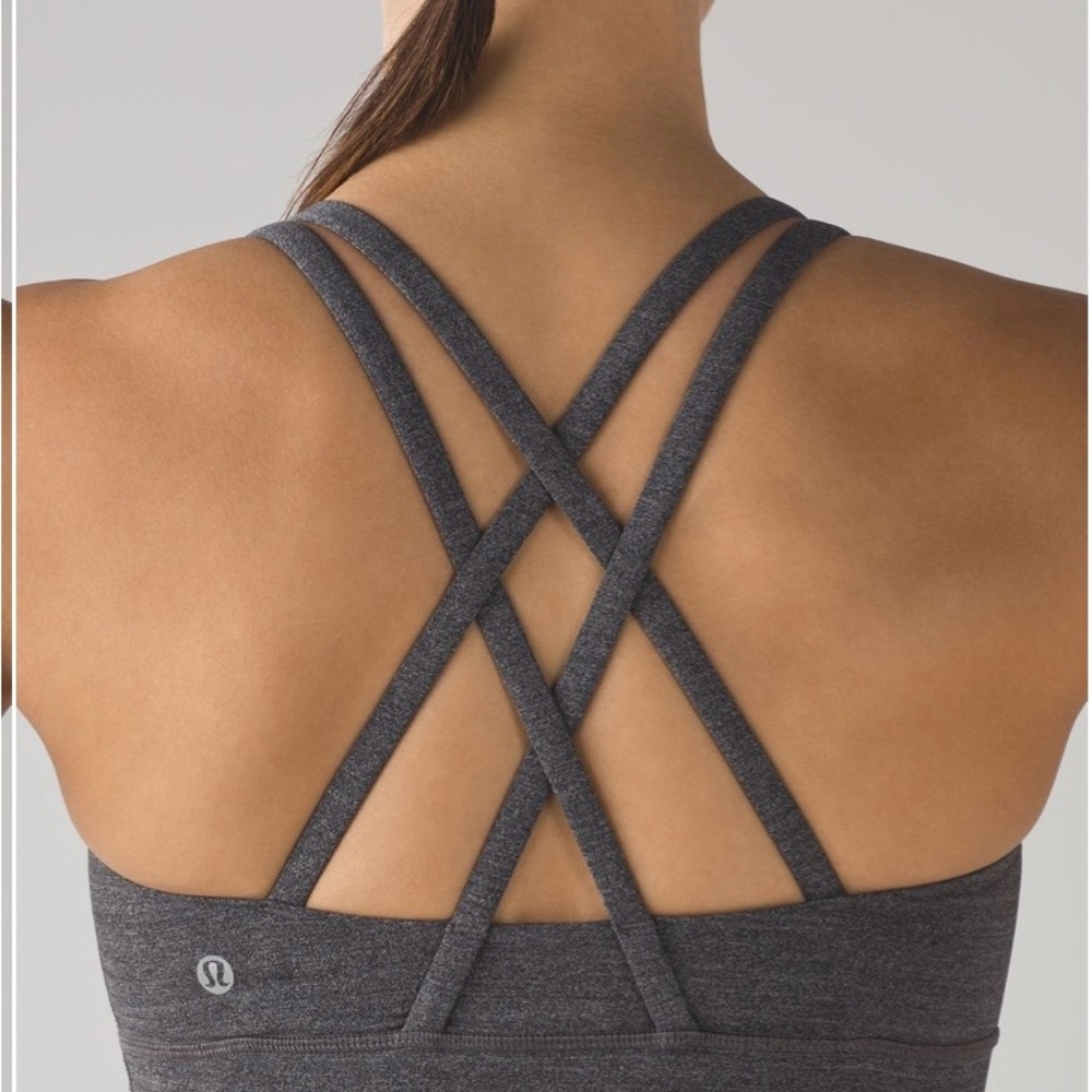 Lululemon Energy Sports Bra Heathered Gray